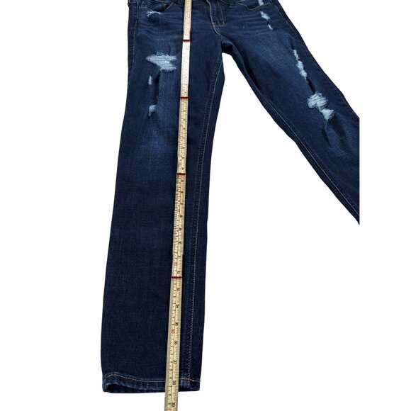 Hollister Womens Distressed Straight Leg Jeans Size 9 W29 Blue Denim - Picture 8 of 14